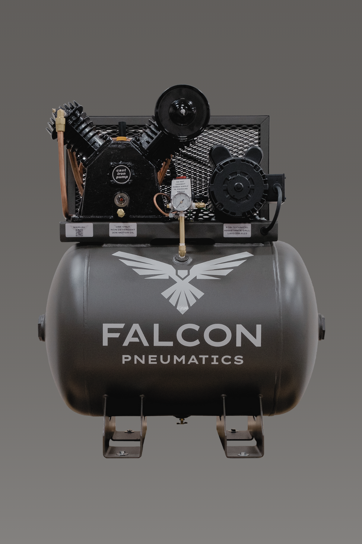 5 HP 40 GALLON HORIZONTAL (TWO-STAGE)