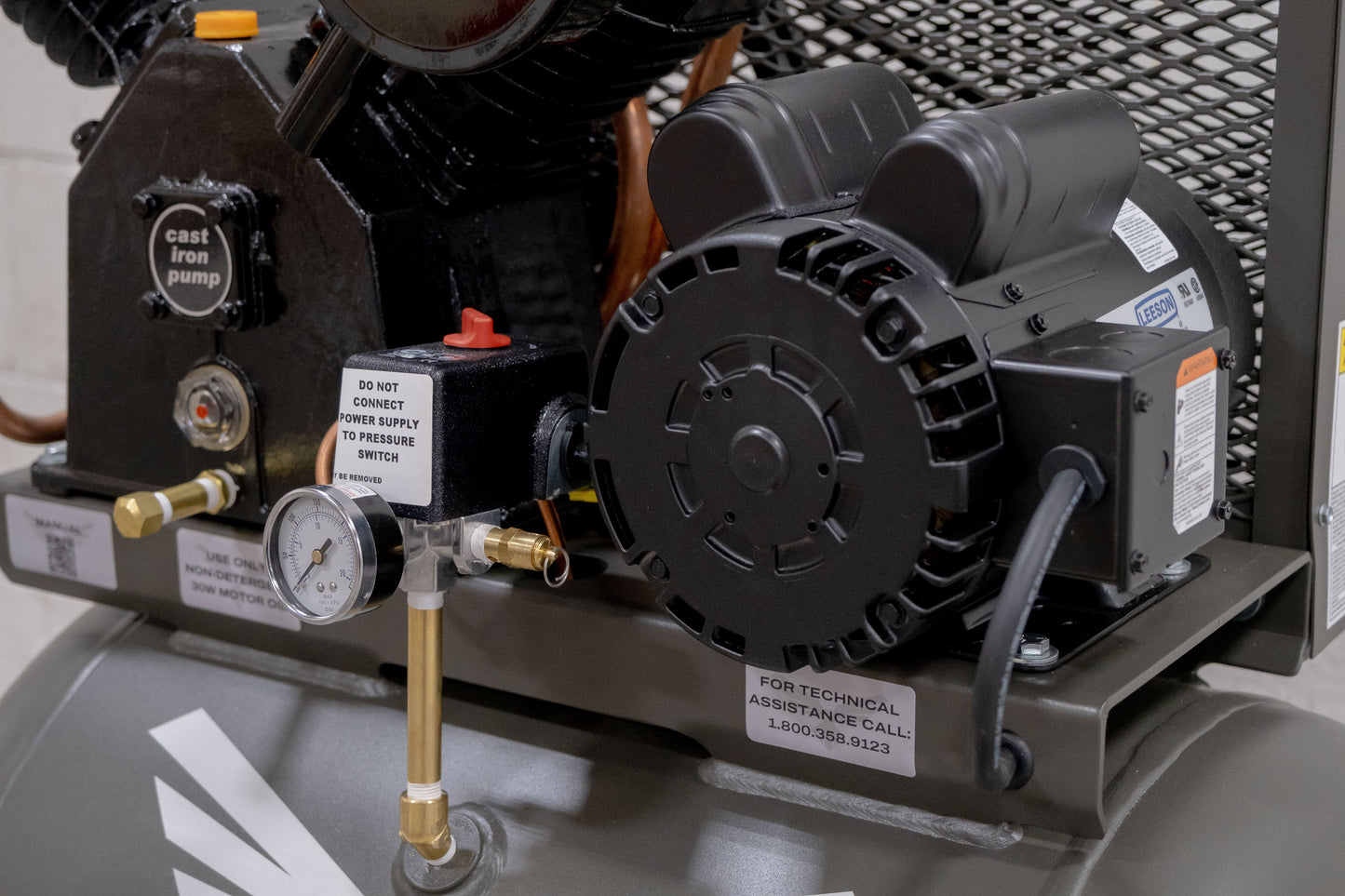 5 HP 40 GALLON HORIZONTAL (TWO-STAGE)