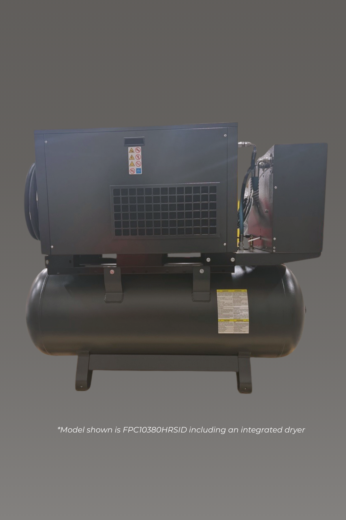 10 HP 80 GALLON  ROTARY SCREW WITH INTEGRATED DRYER - THREE PHASE